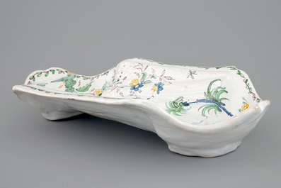 An Italian asparagus plate, Nove di Bassano, Antonibon workshop, 18th C.