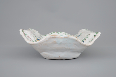 An Italian asparagus plate, Nove di Bassano, Antonibon workshop, 18th C.