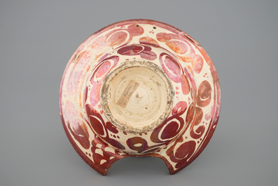 Un plat &agrave; barbes hispano-mauresque, Espagne, vers 1600