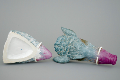 A porcelain boar's head tureen, Germany, 20th C.