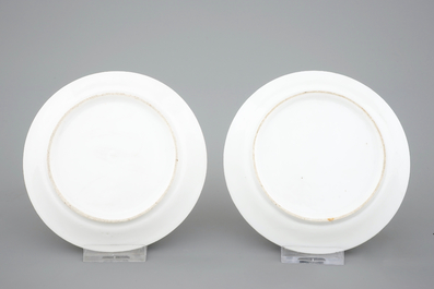 Une service &agrave; th&eacute; (t&ecirc;te-&agrave;-t&ecirc;te) pour deux en porcelaine de Bayeux, 19&egrave;me