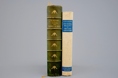 Twee werken over Delfts aardewerk, w.o. Havard, Histoire de la fa&iuml;ence de Delft, 1878