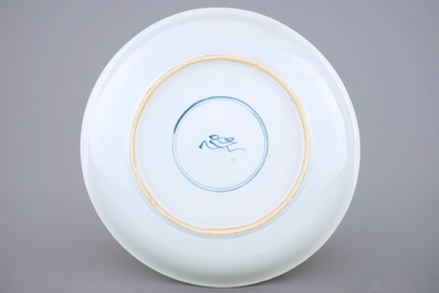Un grand plat en porcelaine de Chine famille verte, Kangxi