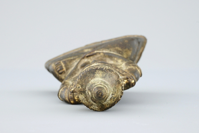Un mod&egrave;le de Bouddha en bronze, Ayutthaya, Tha&iuml;lande, 17/18&egrave;me