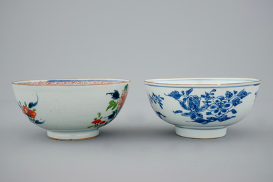 A collection of Chinese blue and white, famille rose and Imari porcelain, Qianlong, 18th C.