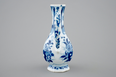A small Chinese blue and white jug with a naked European, Kangxi