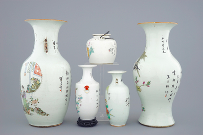 Un lot vari&eacute; de porcelaine de Chine, 19/20&egrave;me