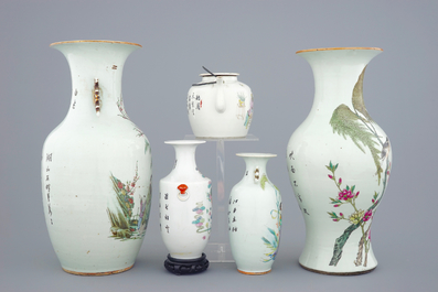 Un lot vari&eacute; de porcelaine de Chine, 19/20&egrave;me