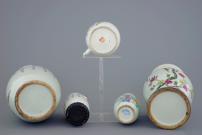 Un lot vari&eacute; de porcelaine de Chine, 19/20&egrave;me