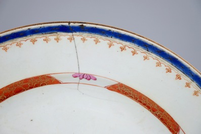 A Chinese famille rose tureen on stand, Qianlong, ca. 1760