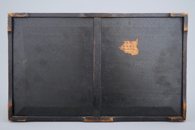 A Chinese yixing and pewter part tea service on tray, Shanghai, ca. 1900