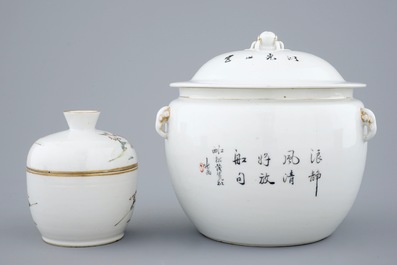 A varied lot of Chinese famille rose porcelain, 19/20th C.