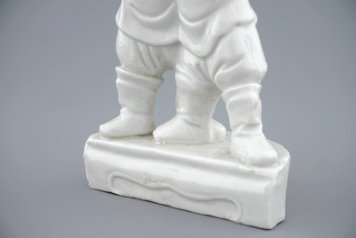 A pair of Chinese blanc de Chine groups of Hoho-brothers, Kangxi
