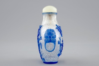 Un lot de 4 tabati&egrave;res en jade et verre, Chine, 18/20&egrave;me