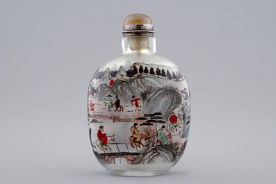Un lot de 4 tabati&egrave;res en jade et verre, Chine, 18/20&egrave;me