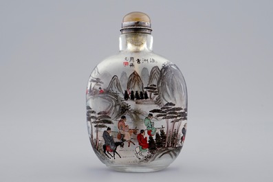 Un lot de 4 tabati&egrave;res en jade et verre, Chine, 18/20&egrave;me