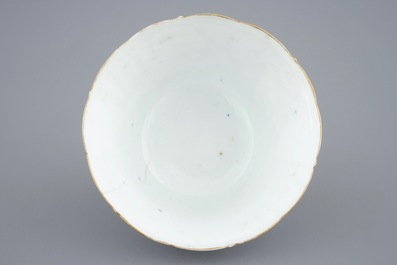 A Chinese famille rose immortals bowl, 19th C.