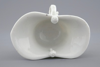 A Chinese Dehua blanc de Chine "Jue" wine cup, Kangxi
