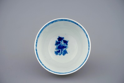A Chinese famille verte caf&eacute; au lait ground cup and saucer, Kangxi