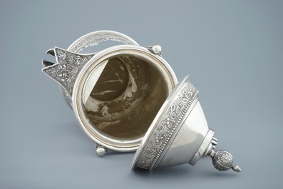 Une grande chope en argent chinois pour l'export, marque de Da Xing, Canton, 1870-1900