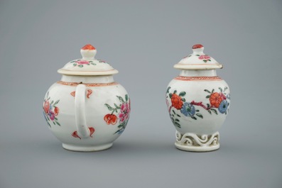 A Chinese famille rose children's part tea service, Qianlong, 18th C.