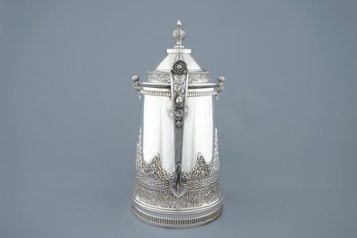 Une grande chope en argent chinois pour l'export, marque de Da Xing, Canton, 1870-1900