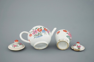 A Chinese famille rose children's part tea service, Qianlong, 18th C.