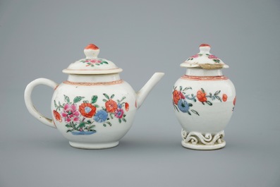 A Chinese famille rose children's part tea service, Qianlong, 18th C.