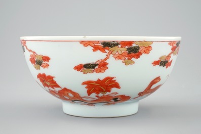 A Chinese verte-Imari "Governor Duff" bowl, Yongzheng, ca. 1730