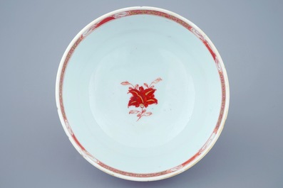 A Chinese verte-Imari "Governor Duff" bowl, Yongzheng, ca. 1730