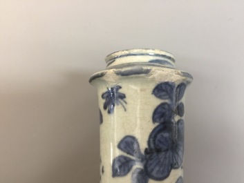 A blue and white Chinese frog-shaped kendi, Wanli, 1573-1619