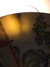 An unusual Chinese famille rose dish painted all-over, Yongzheng, 1723-1735
