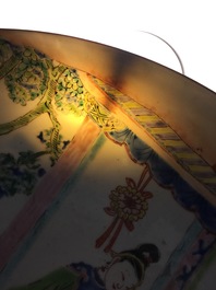 An unusual Chinese famille rose dish painted all-over, Yongzheng, 1723-1735