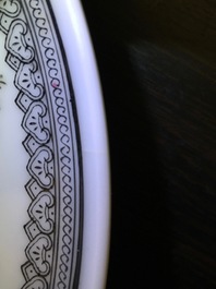A set of three Chinese Republic famille rose plates, 20th C.