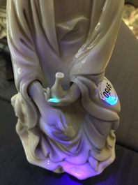 A Chinese Dehua blanc de Chine model of Guanyin, 18th C.