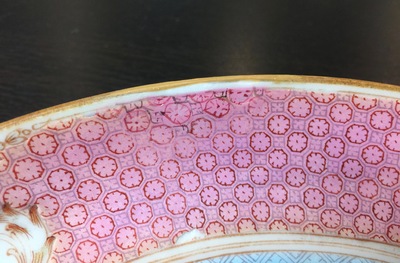 A Chinese famille rose armorial plate, Yongzheng, ca. 1735