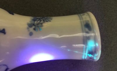 A Chinese blue and white double gourd vase, Kangxi