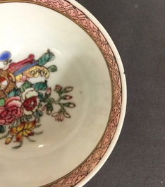 Une partie d'une service &agrave; th&eacute; en porcelaine de Chine famille rose et dor&eacute;, Yongzheng, 1723-1735