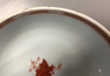 A Chinese verte-Imari "Governor Duff" bowl, Yongzheng, ca. 1730