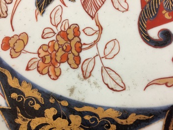 Two very large Japanese Imari dishes, 17/18th C.