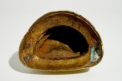 Un mod&egrave;le de Bouddha en bronze dor&eacute;, Chine, 18/19&egrave;me