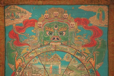 Un thangka tib&eacute;tain, 19/20&egrave;me