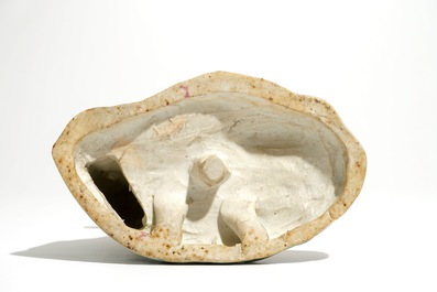 Un mod&egrave;le de Liu Hai et le crapaud en porcelaine de Chine famille rose, 20&egrave;me