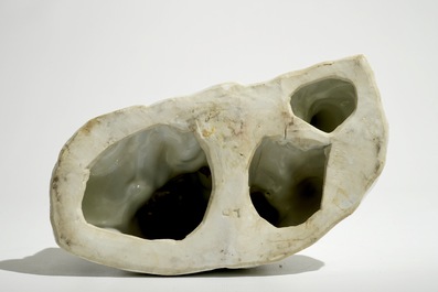 Un groupe de la Grande Muraille en porcelaine blanc de Chine de Dehua, 19&egrave;me