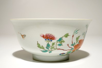 A Chinese famille rose bowl, Daoguang mark, 19/20th C.