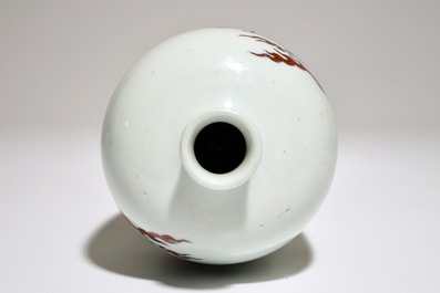 A Chinese doucai "dragon" meiping vase, 20th C.