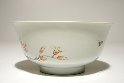 A Chinese famille rose bowl, Daoguang mark, 19/20th C.