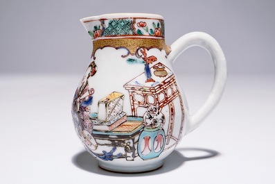 A fine Chinese famille rose milk jug, Yongzheng