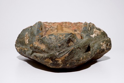Une buste de la Madone en terre cuite polychrome, Italie, prob. Bologne, 16&egrave;me