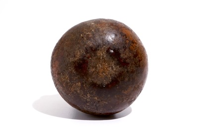 Een vrouwelijke Luba figuur op kalebas, D.R. Congo, midden 20e eeuw